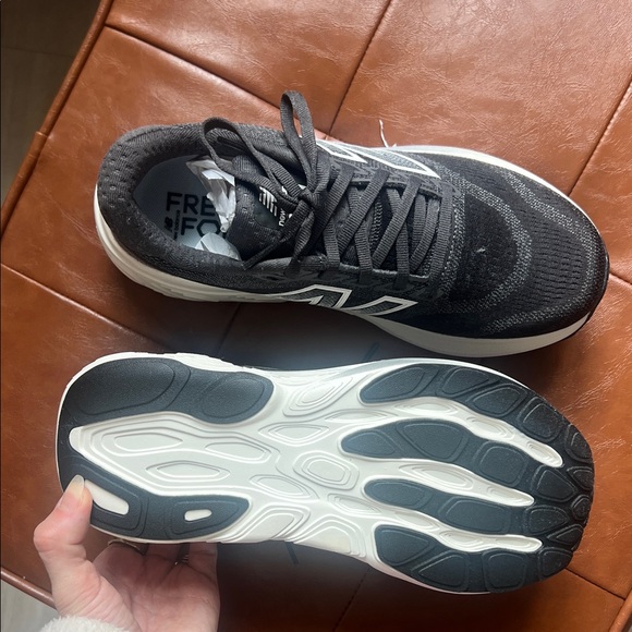 New Balance Charcoal and White Sneakers